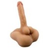 Masturbateur Big Dick Hole Anus et Pénis flexible 18 x 4cm