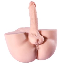 Masturbateur Fessier avec Pénis Articulé Cute Ass 17 x 4cm Chair