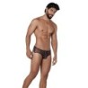 Taille M  -  Jockstrap transparent Hunch Noir-Violet