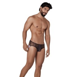 Taille XL  -  Jockstrap transparent Hunch Noir-Violet