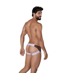 Taille XL  -  Jockstrap transparent Hunch Noir-Violet