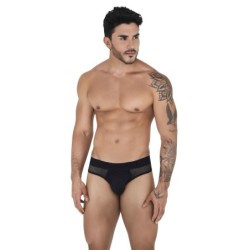 Taille S  -  Slip Résille Swirl Noir