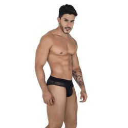 Taille S  -  Slip Résille Swirl Noir