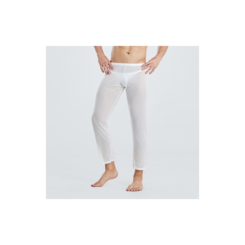 Taille M  -  Longjohn sexy Ice Long Blanc