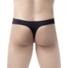 Taille XL  -  String Transparent Hollowout Noir