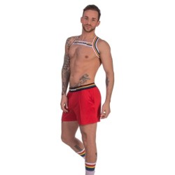 Harnais élastique Barcode Pride Blanc