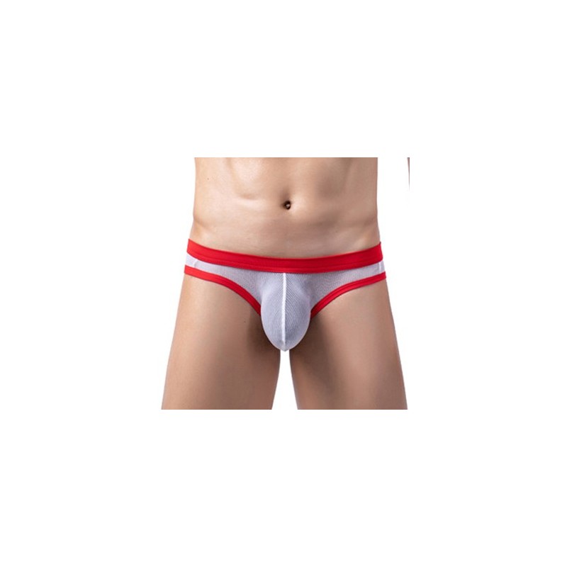 Taille S  -  Slip Clipo Blanc-Rouge