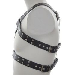 Harnais Double Belt Simili noir