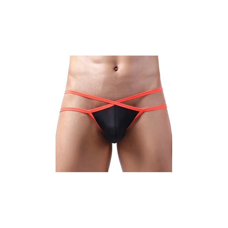 Taille S  -  Jockstrap Bellicross Noir-Orange
