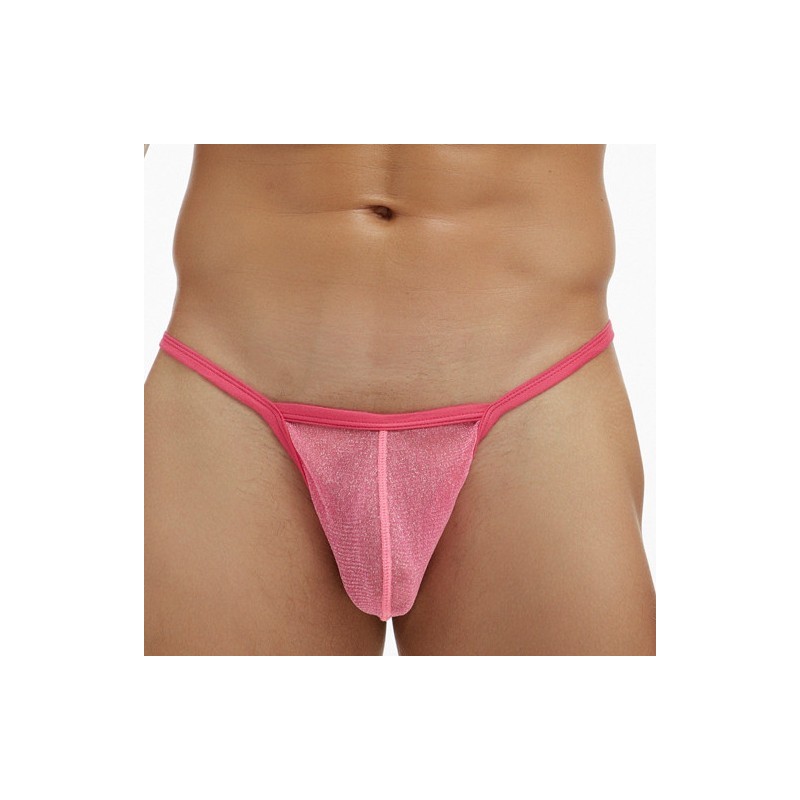 Taille XXL  -  String Visibly Rose pailleté