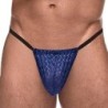 Taille   -  String DIAMOND MESH Bleu