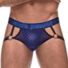 Taille S/M  -  Jockstrap DIAMOND MESH Bleu