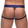 Taille S/M  -  Jockstrap DIAMOND MESH Bleu