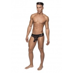 Taille L/XL  -  String avec étui pénien HOSE THONG Noir