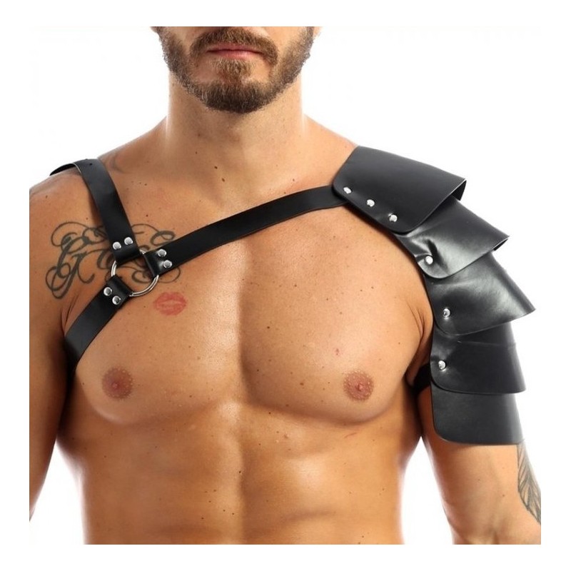 Harnais avec Épaule Écailles One Armor Simili noir