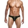 Taille M  -  Jockstrap NEON MaleBasics Noir-Jaune
