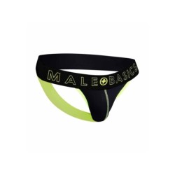 Taille M  -  Jockstrap NEON MaleBasics Noir-Jaune