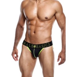 Taille L  -  Jockstrap NEON MaleBasics Noir-Jaune