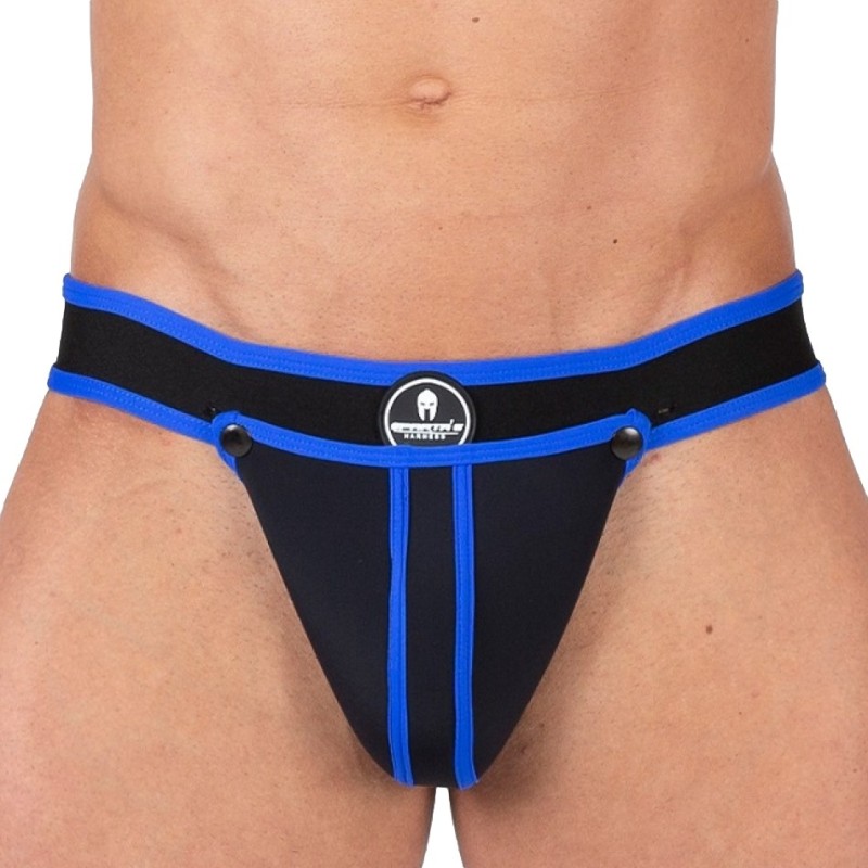Taille XL  -  Jockstrap Shell Noir-Bleu