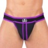 Taille S  -  Jockstrap Shell Noir-Violet