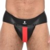 Taille XL  -  Jockstrap Olympo Noir-Rouge