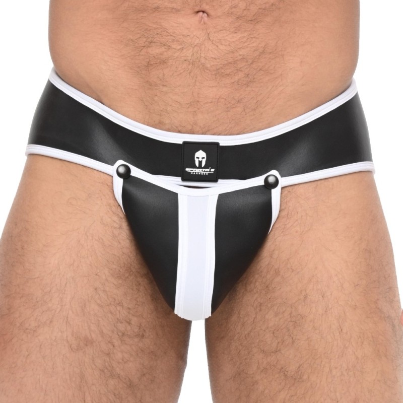 Taille L  -  Jockstrap Olympo Noir-Blanc