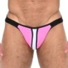Taille L  -  Jockstrap Troy Rose-Noir