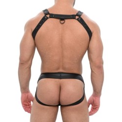 Taille L/XL  -  Ensemble Jock et Harnais Army Noir