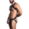 Taille S/M  -  Ensemble Harnais-Jock Poseidone Noir