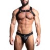 Taille L/XL  -  Ensemble Harnais-Jock Poseidone Noir