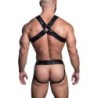 Taille L/XL  -  Ensemble Harnais-Jock Poseidone Noir
