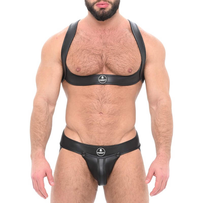 Taille L/XL  -  Ensemble Jock et Harnais Ulisse Noir