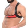 Taille L/XL  -  Ensemble Jock et Harnais Ulisse Noir-Rouge