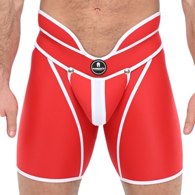 Taille XL  -  Boxer long Andromeda Rouge