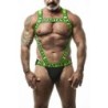 Taille S/M  -  Jock Harnais Peplo Noir-Vert