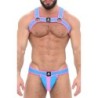 Taille S/M  -  Ensemble Harnais-Jock Poseidone Bleu-Rose