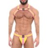 Taille S/M  -  Ensemble Harnais-Jock Poseidone Jaune-Rose