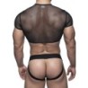 Taille L  -  Jockstrap + Top Artemide Noir-Rose