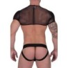 Taille S  -  Ensemble Jock et Top Freedom Noir-Rose