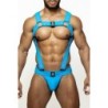 Taille L/XL  -  Ensemble Harnais + Jockstrap Army Blust Bleu-Rose