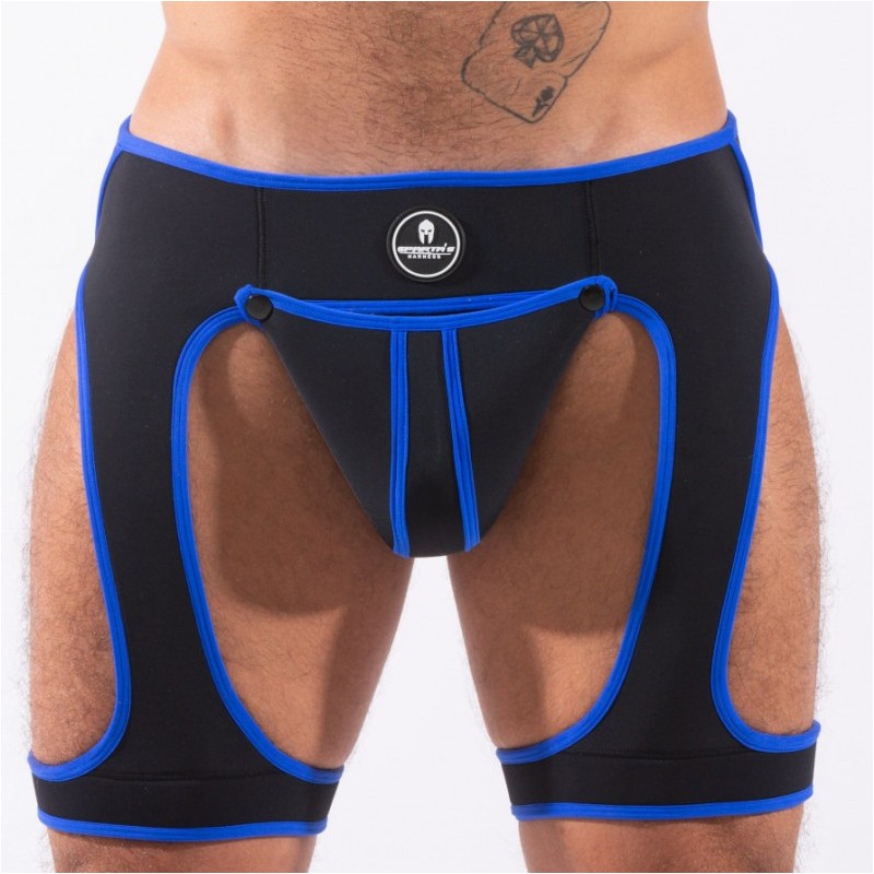 Taille L  -  Backless Snax Noir-Bleu