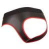 Taille S  -  Jockstrap Joy Zip Noir-Rouge