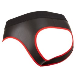 Taille XL  -  Jockstrap Joy Zip Noir-Rouge