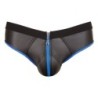 Taille M  -  Jockstrap Joy Zip Noir-Bleu