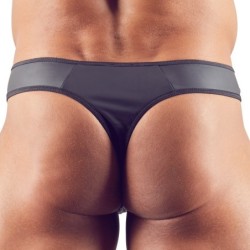 Taille M  -  String Zip Fetish Noir