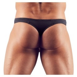Taille L  -  String DOUBLE HOLE Noir