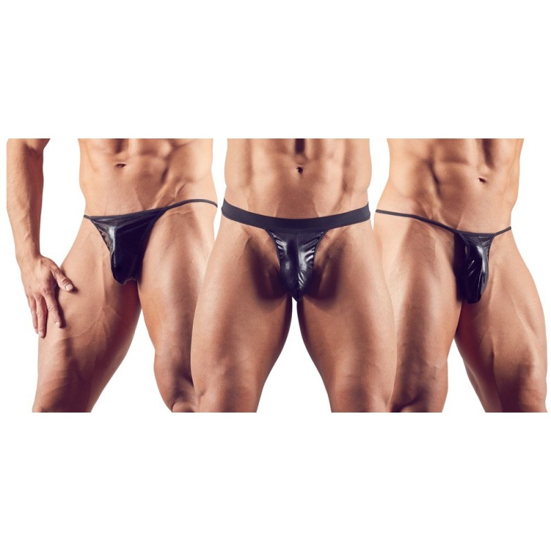 Taille   -  Lot de 3 strings JOY Noirs
