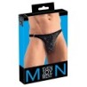 Taille S  -  String avec strass brillants ARTEMIS Noir