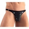 Taille M  -  String avec strass brillants ARTEMIS Noir