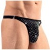Taille XL  -  String avec strass brillants ARTEMIS Noir